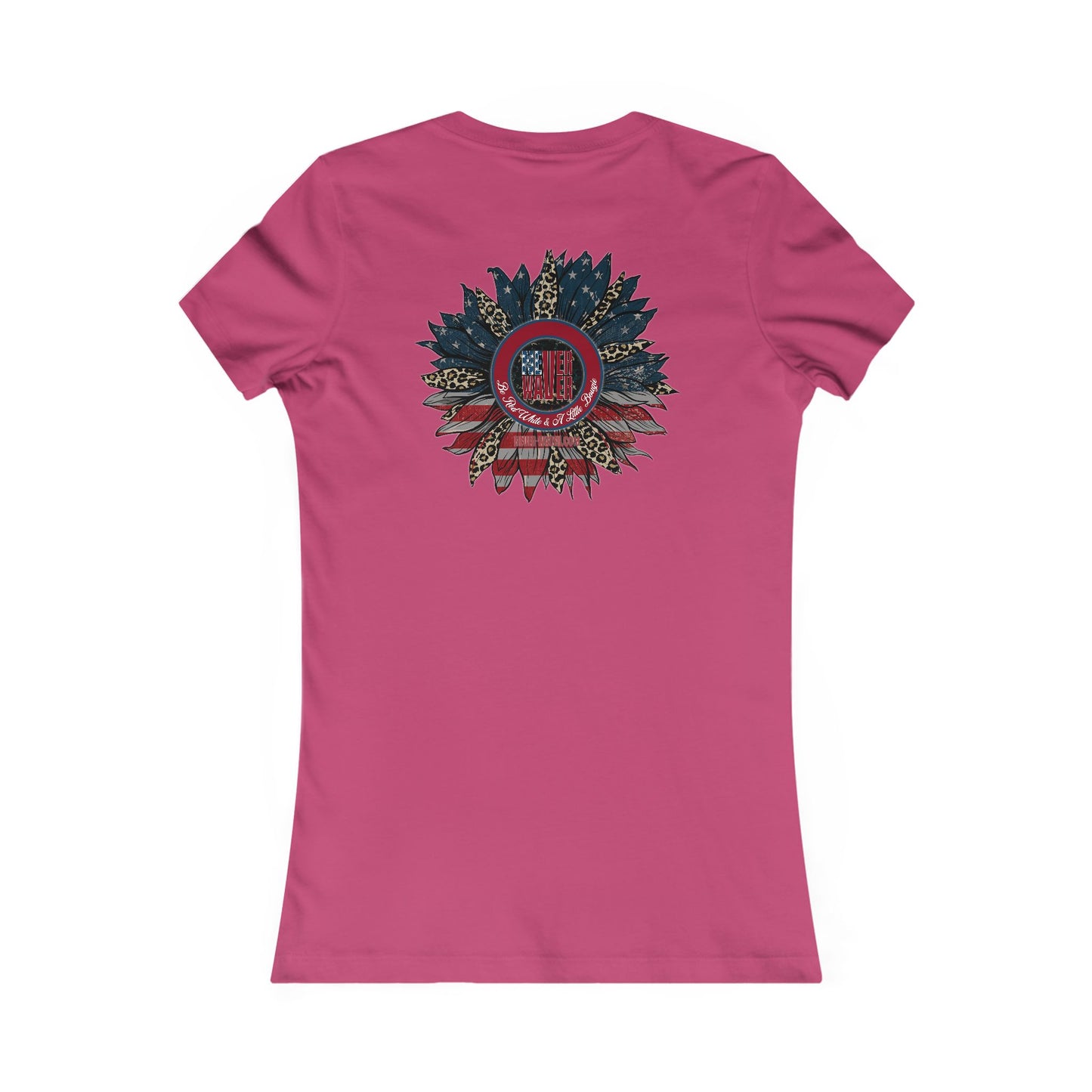 Never Waver Be Red White And a Little Bougie Women's Favorite Tee