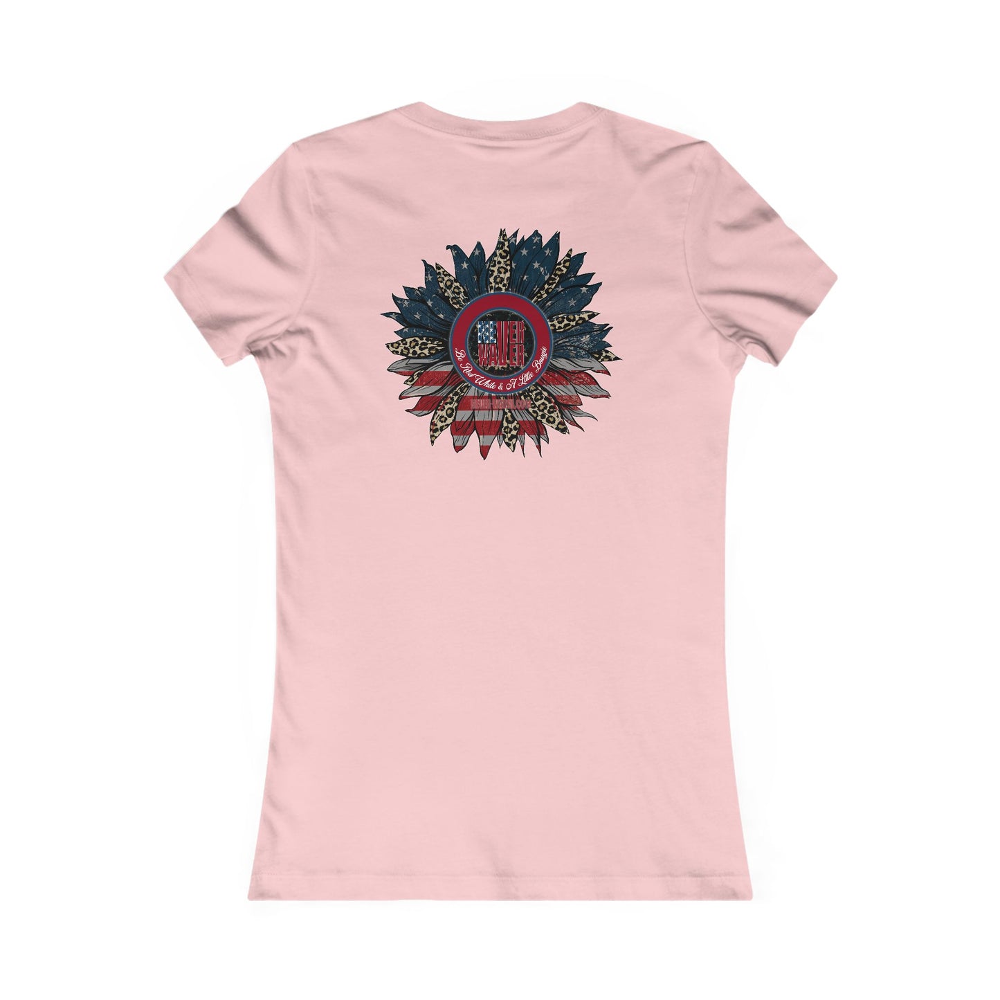 Never Waver Be Red White And a Little Bougie Women's Favorite Tee