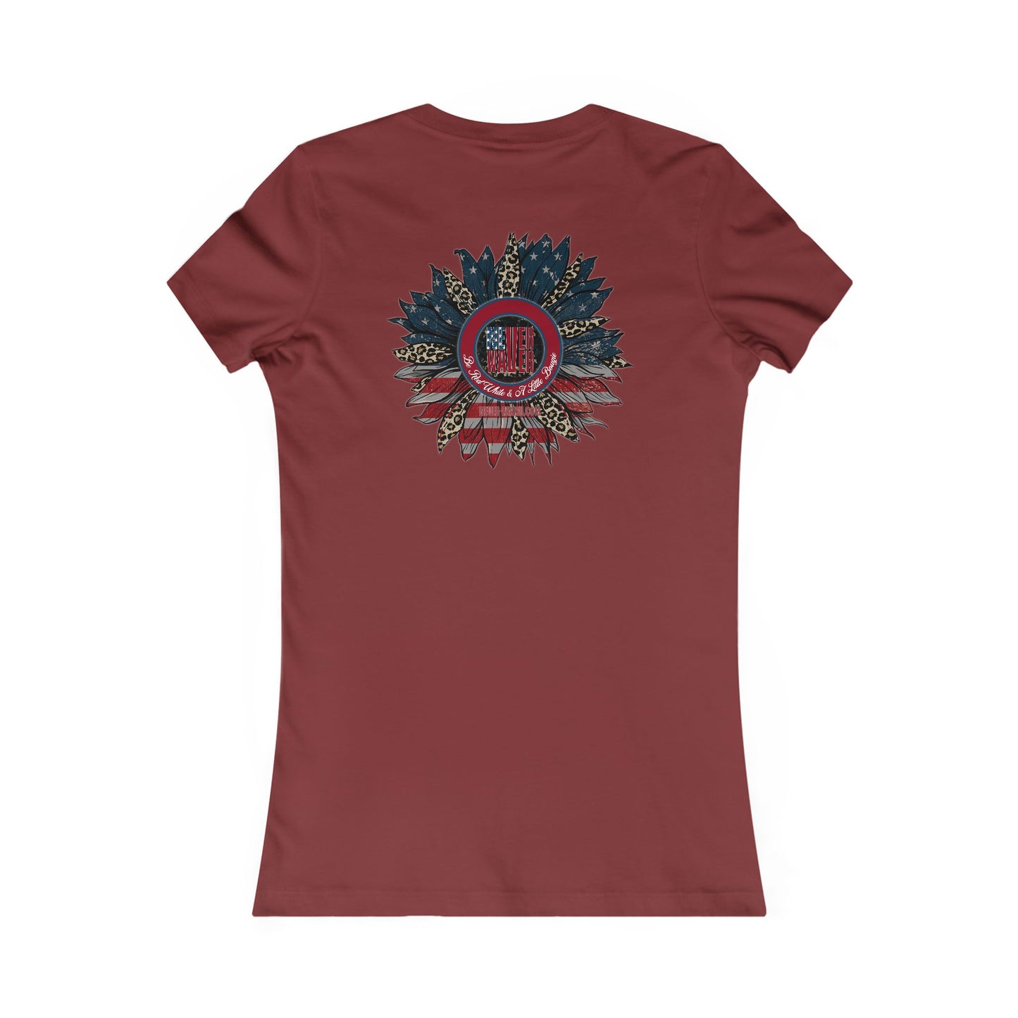 Never Waver Be Red White And a Little Bougie Women's Favorite Tee