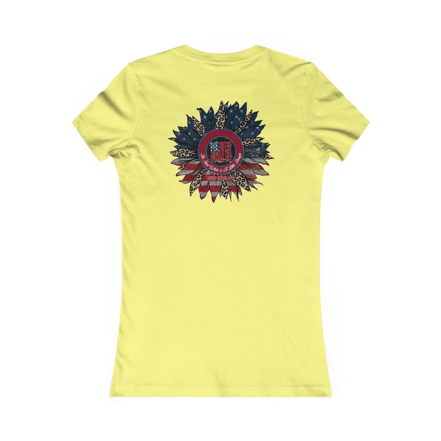 Never Waver Be Red White And a Little Bougie Women's Favorite Tee