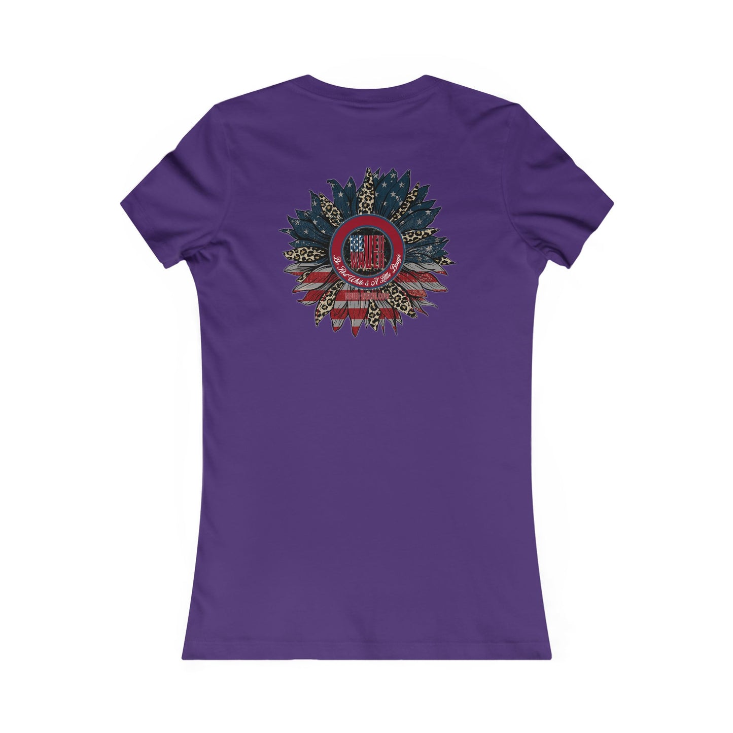 Never Waver Be Red White And a Little Bougie Women's Favorite Tee