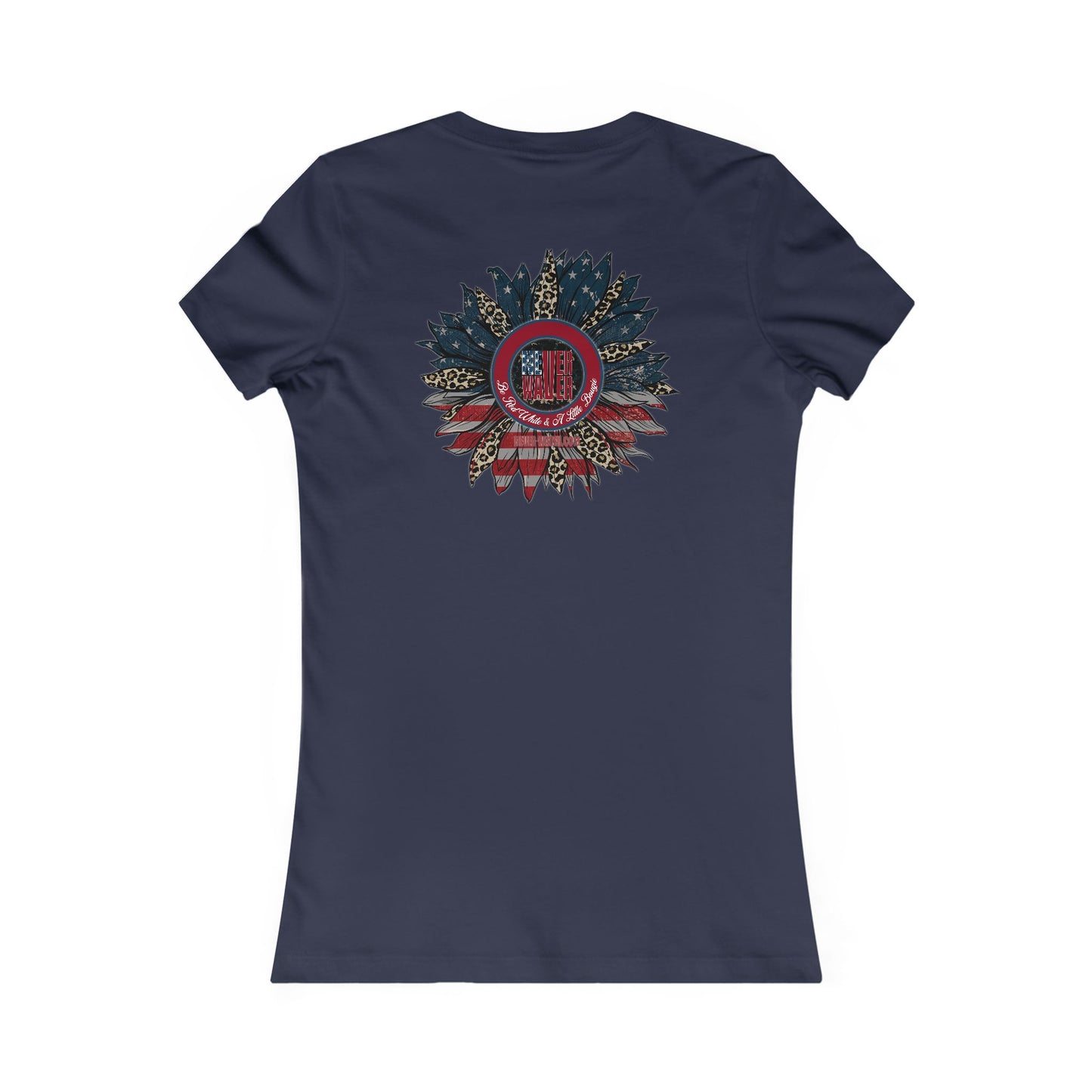 Never Waver Be Red White And a Little Bougie Women's Favorite Tee