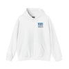 "Detroit Fans NEVER WAVER w Leopard Football" Inspirational Wear Unisex Heavy Blend™ Hooded Sweatshirt