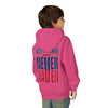 New England Fans Never Waver Youth Heavy Blend Hooded Sweatshirt