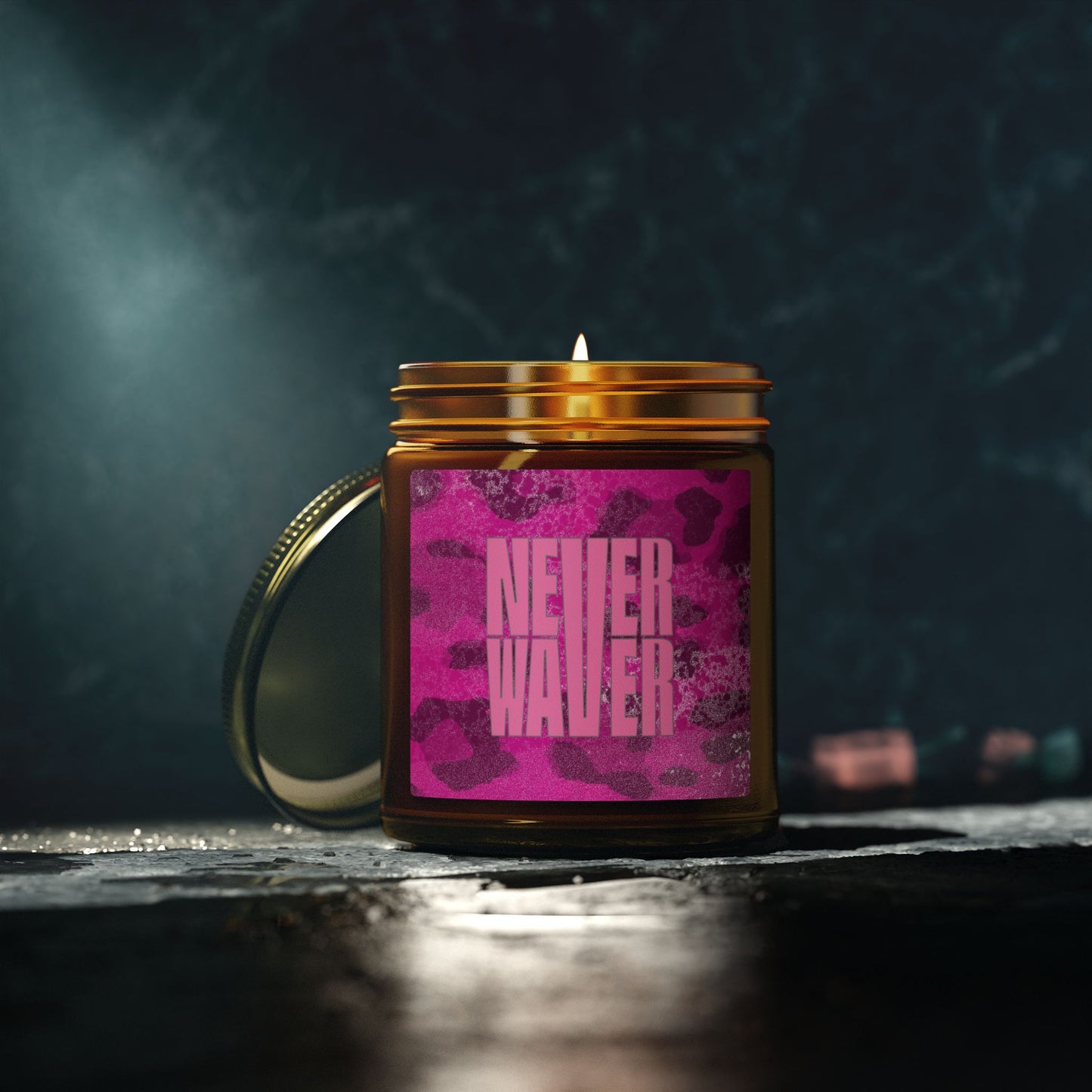 Never Waver Wild Vibes Scented Candles, Coconut Apricot Wax, Eco-Friendly Aromatherapy, Unique Home Decor, Gift for Her, Relaxation Gift