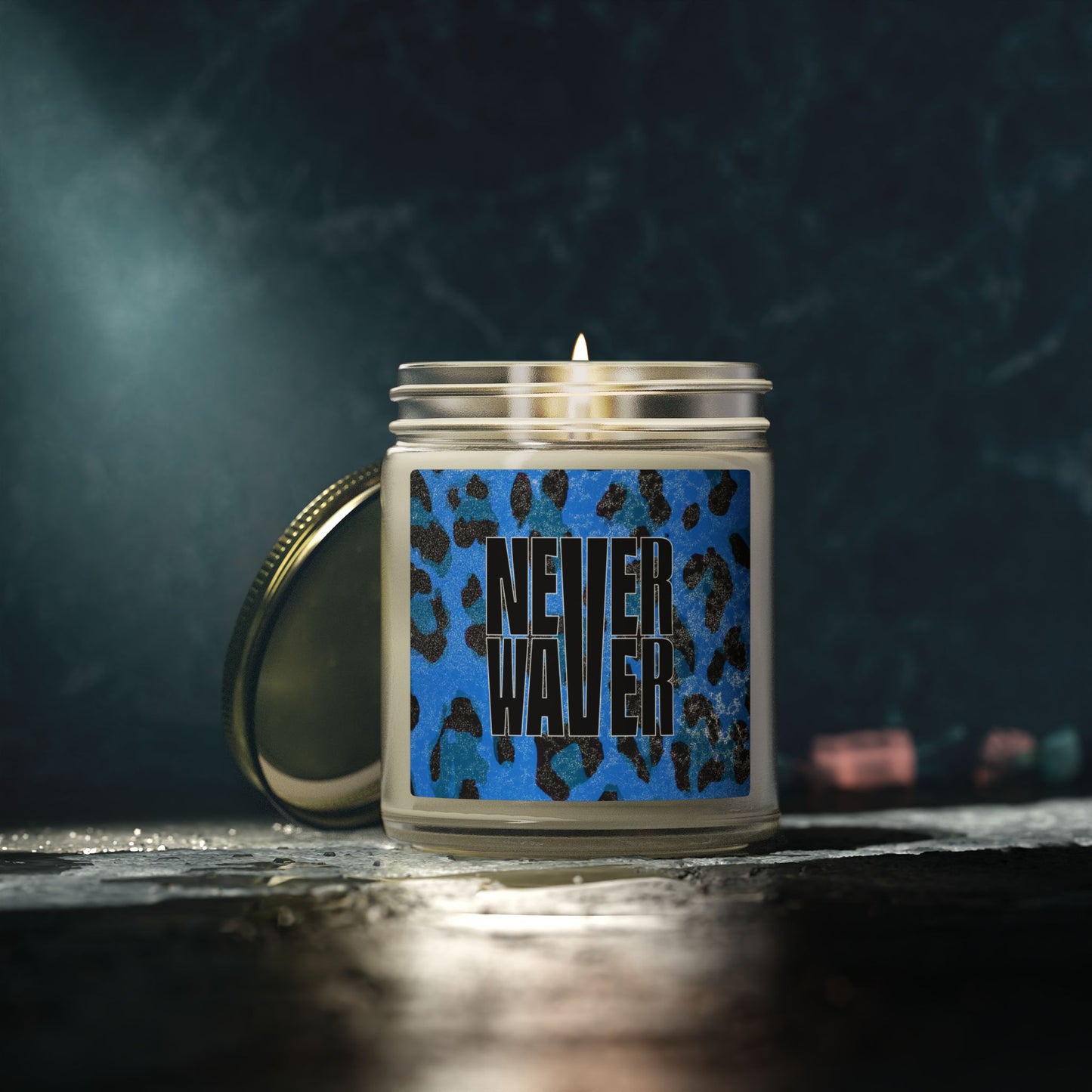 Never Waver Wild Vibes Scented Candles, Coconut Apricot Wax, Eco-Friendly Aromatherapy, Unique Home Decor, Gift for Her, Relaxation Gift