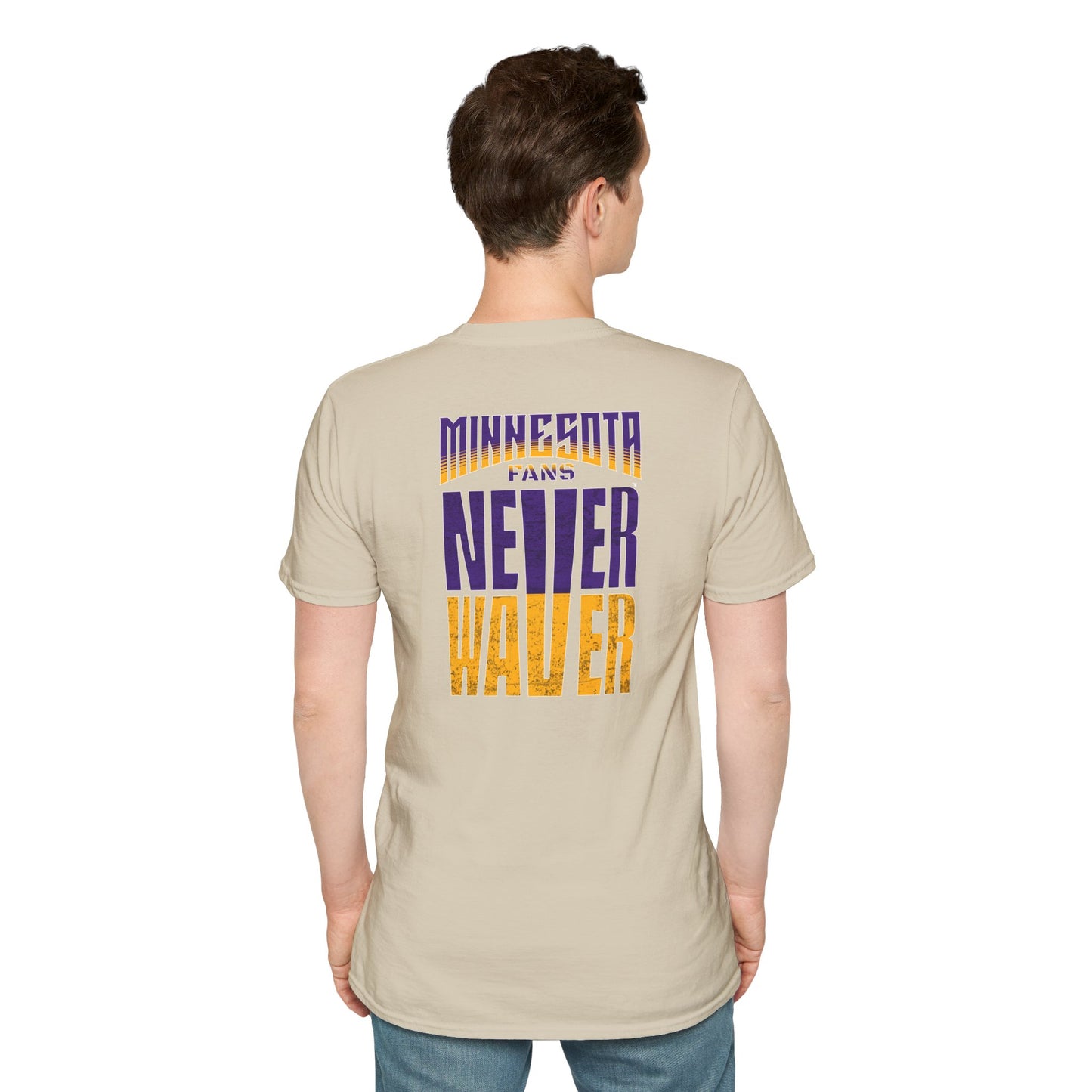 Minnesota Fans Never Waver Unisex Softstyle T-Shirt
