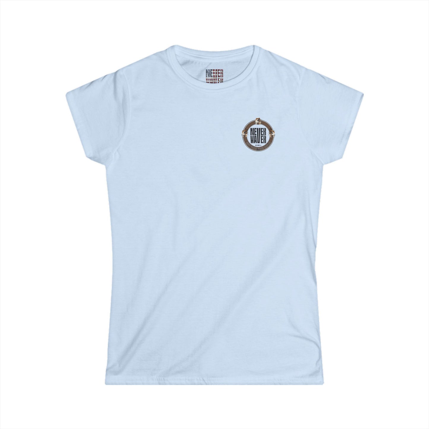 Never Waver Save Water Drink Coffee Women's Soft Style Tee