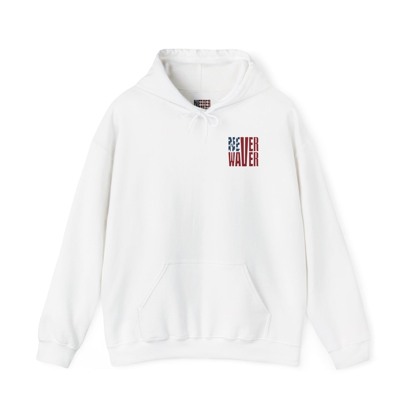 'New York Fans Never Waver' American Flag Design Unisex Heavy Blend™ Hoodie