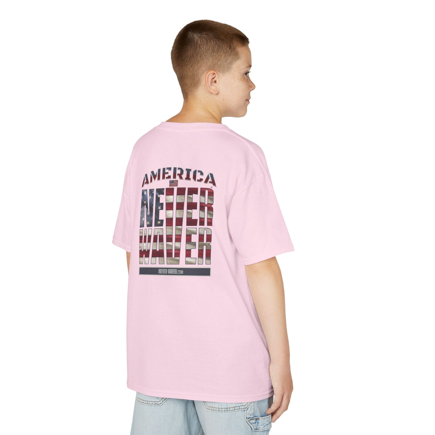 America Never Waver Kids Heavy Cotton™ Tee