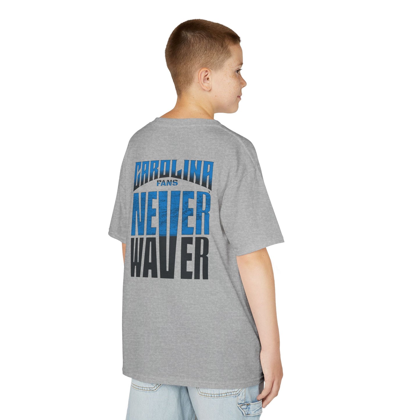 Carolina Fans Never Waver Kids Heavy Cotton™ Tee