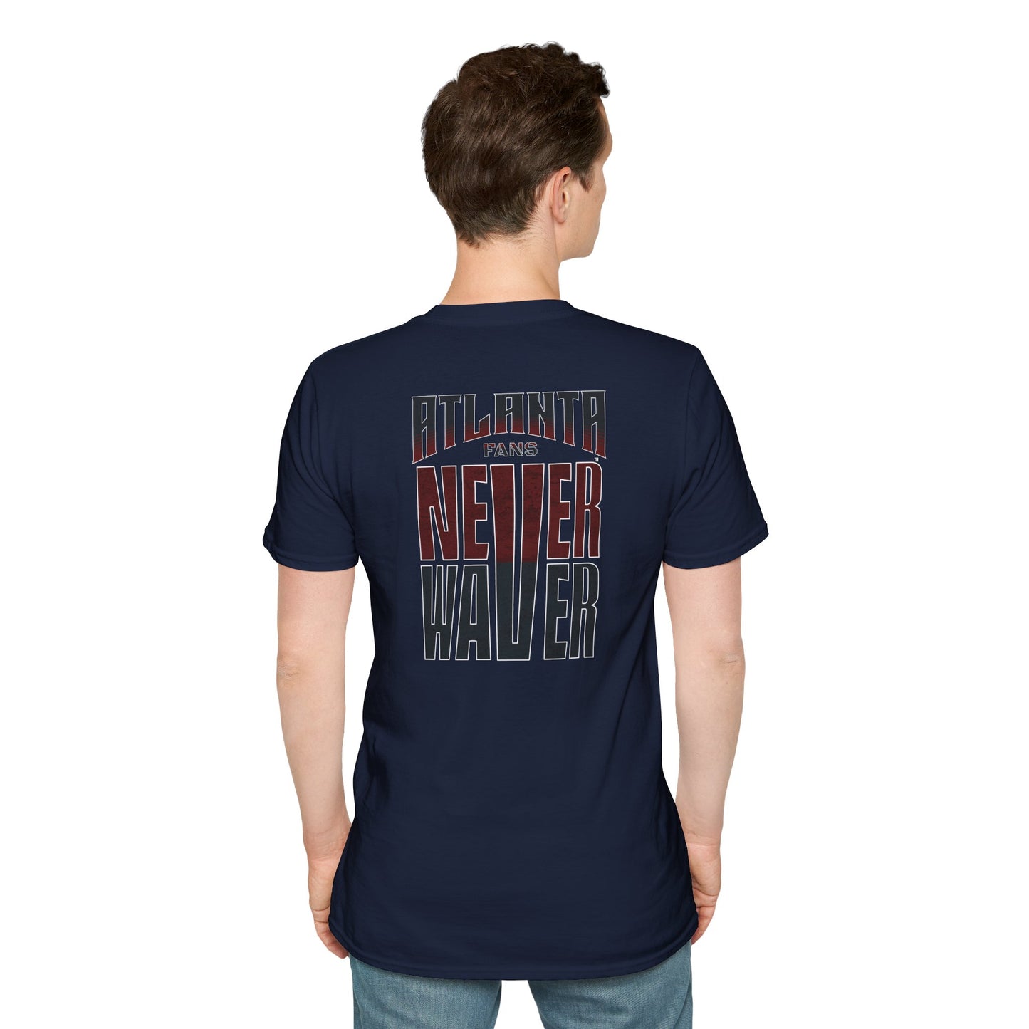 Atlanta Fans Never Waver Unisex Softstyle T-Shirt
