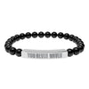 You Never Waver  Bracelet Engraved Natural Stone Beaded Bracelet