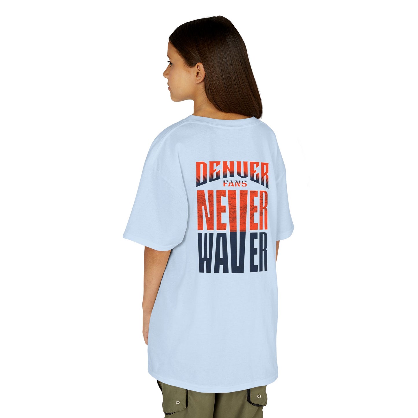 Denver Fans Never Waver Kids Heavy Cotton™ Tee