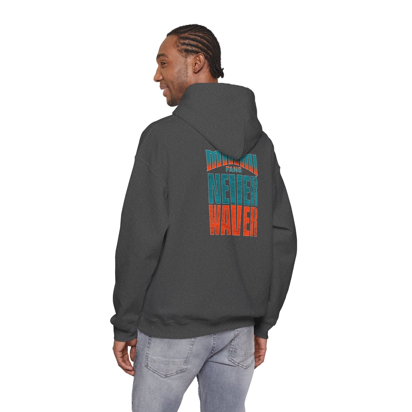"Miami Fans Never Waver" Inspirational Hoodie