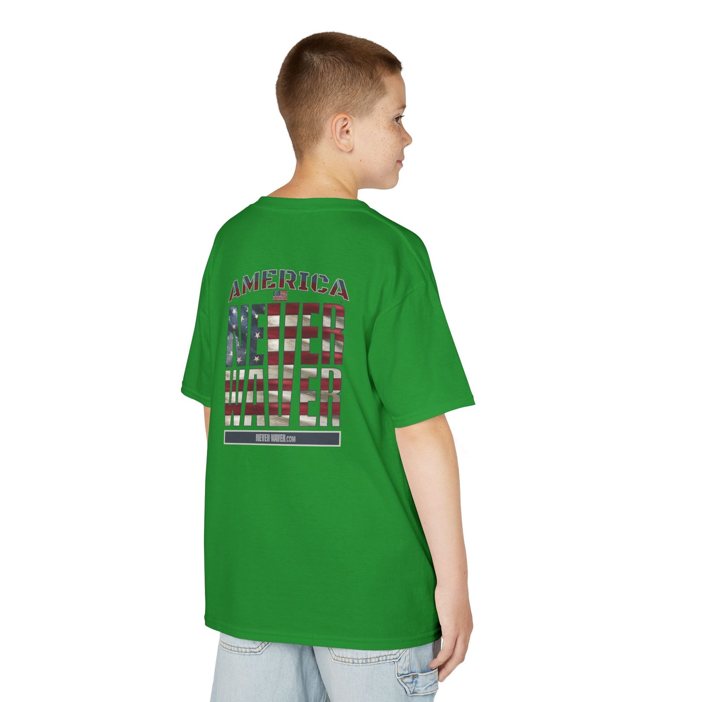 America Never Waver Kids Heavy Cotton™ Tee