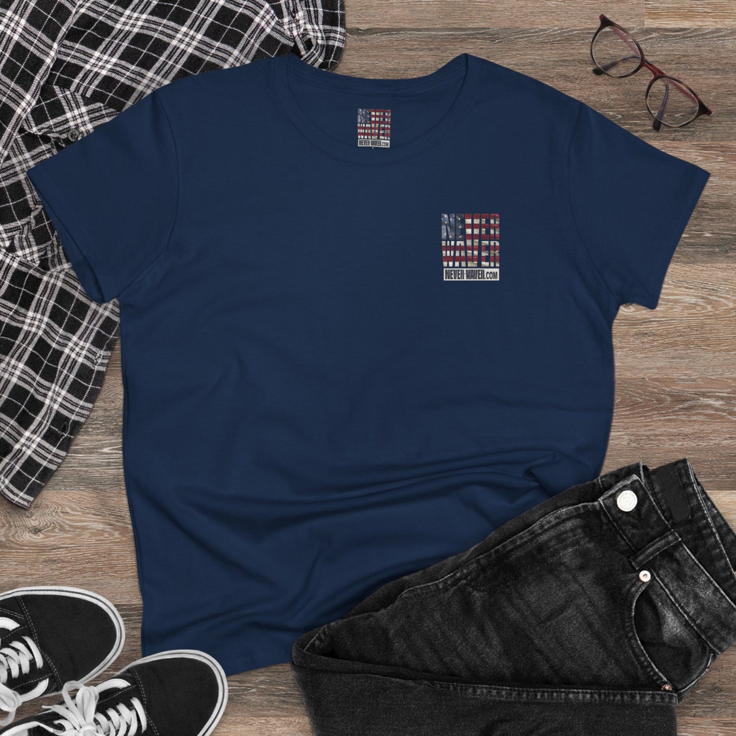Never Waver Definition Women's Midweight Cotton Tee