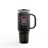 Respect Is Earned 40oz Insulated Travel Mug — Motivational Stainless Tumbler for Commuting & Gym