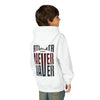 Atlanta Fans Never Waver Youth Heavy Blend Hooded Sweatshirt