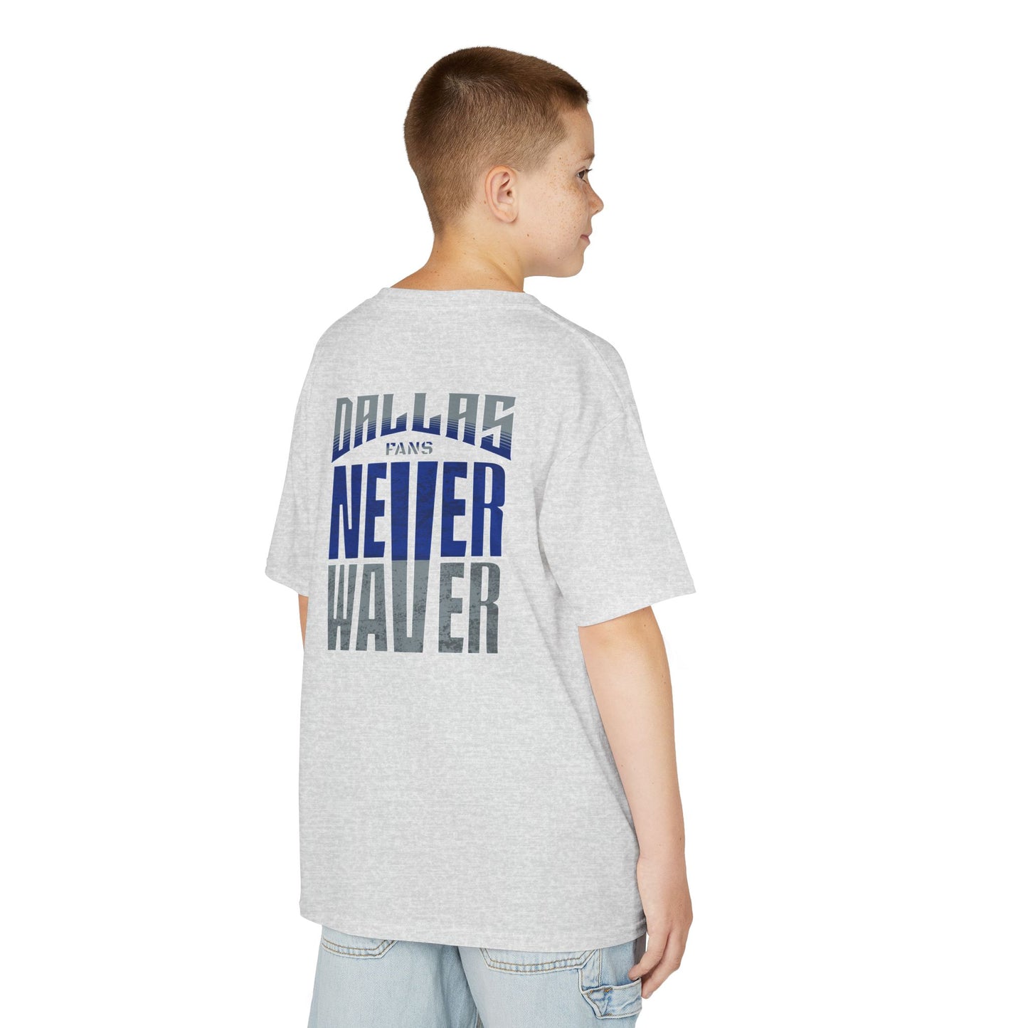 Dallas Fans Never Waver Kids Heavy Cotton™ Tee