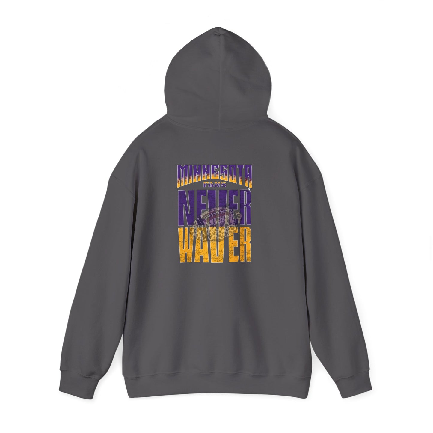Minnesota Fans Never Waver w Leopard Football Unisex Heavy Blend™ Hoodie