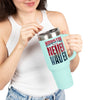 Houston Fans Never Waver W-Leopard Football Insulated Travel Mug, 40oz