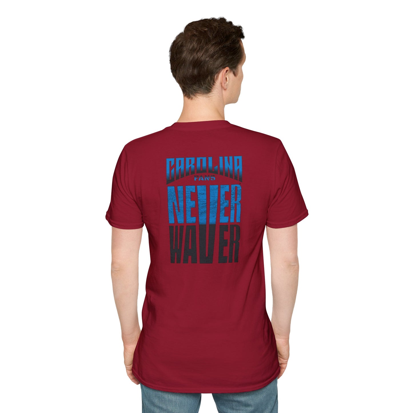 Carolina Fans Never Waver Unisex Softstyle T-Shirt