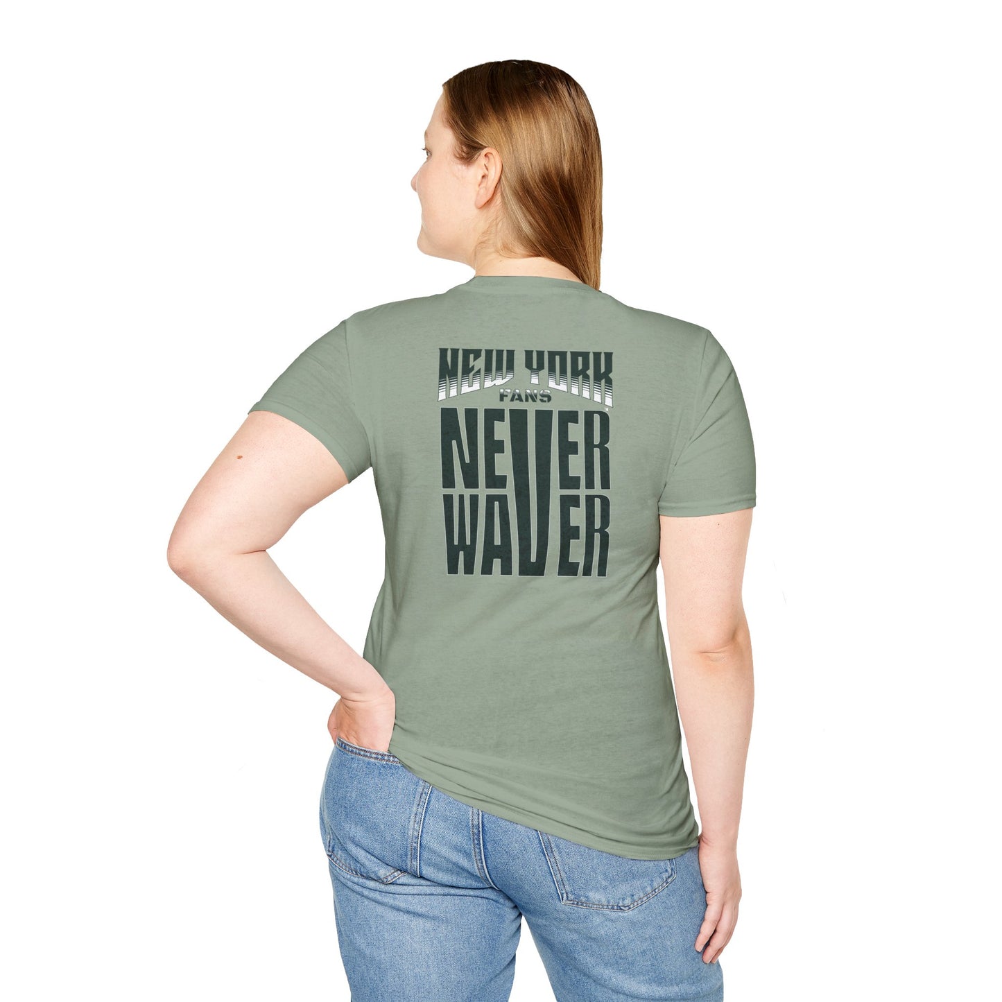 New York Fans Never Waver Unisex Softstyle T-Shirt