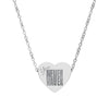 Engraved Heart Necklace You Never Waver