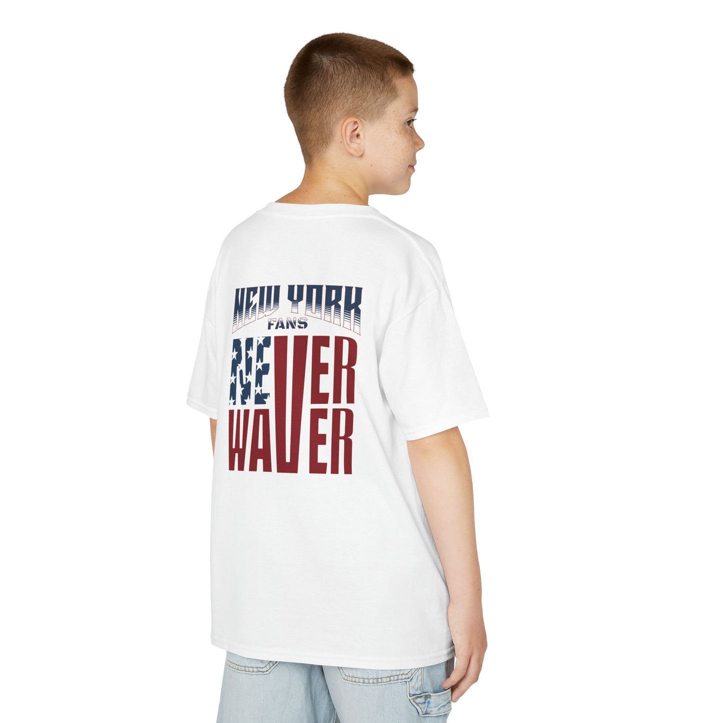 New York Fans Never Waver Kids Heavy Cotton™ Tee