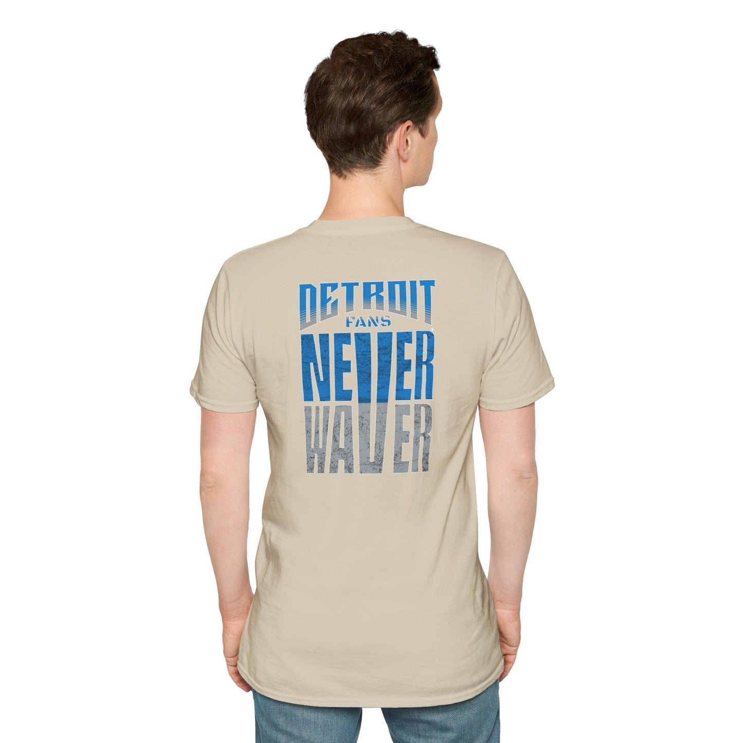 Detroit Fans Never Waver Unisex Softstyle T-Shirt