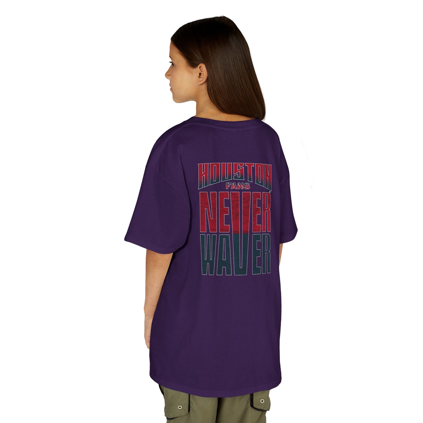 Houston Fans Never Waver Kids Heavy Cotton™ Tee
