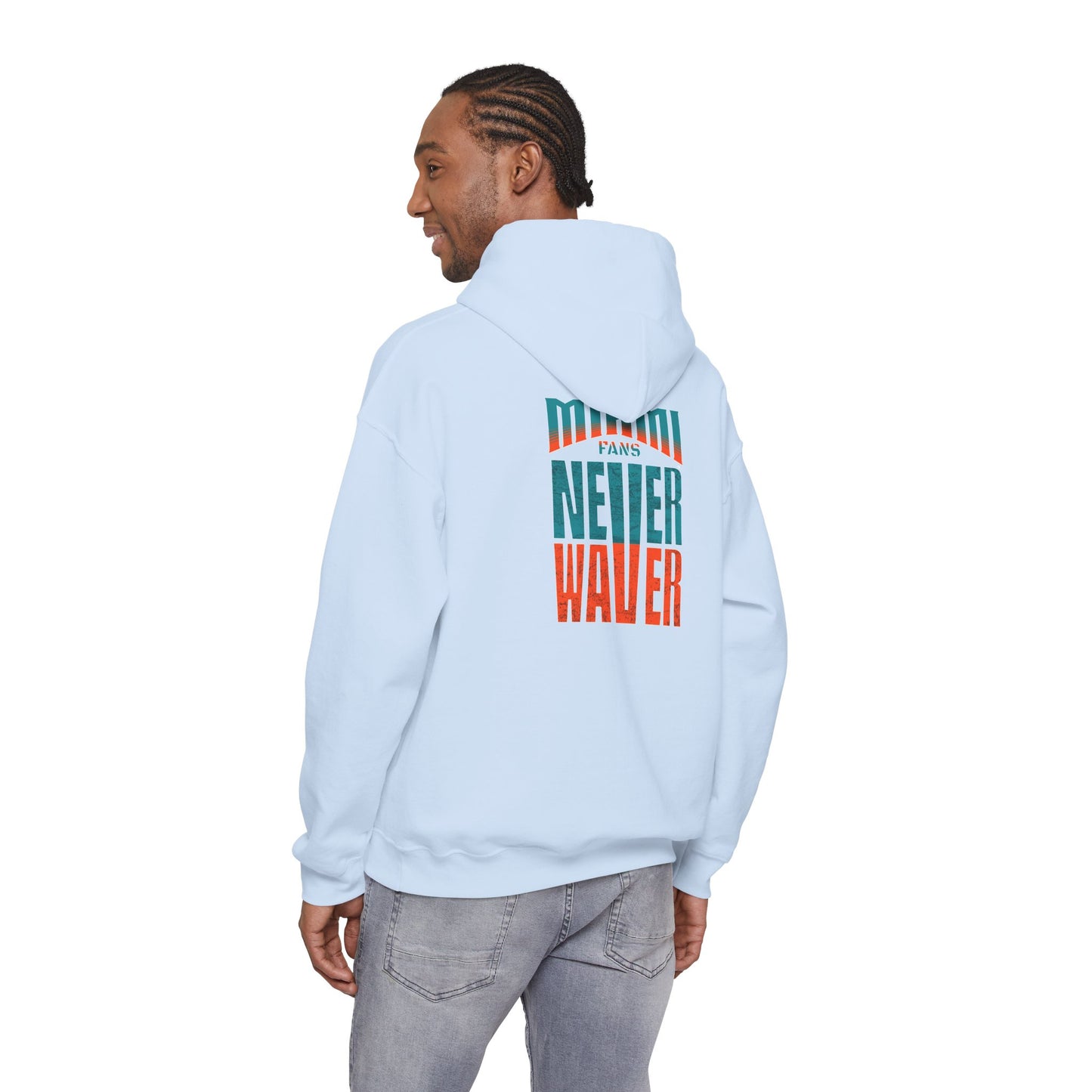 "Miami Fans Never Waver" Inspirational Hoodie