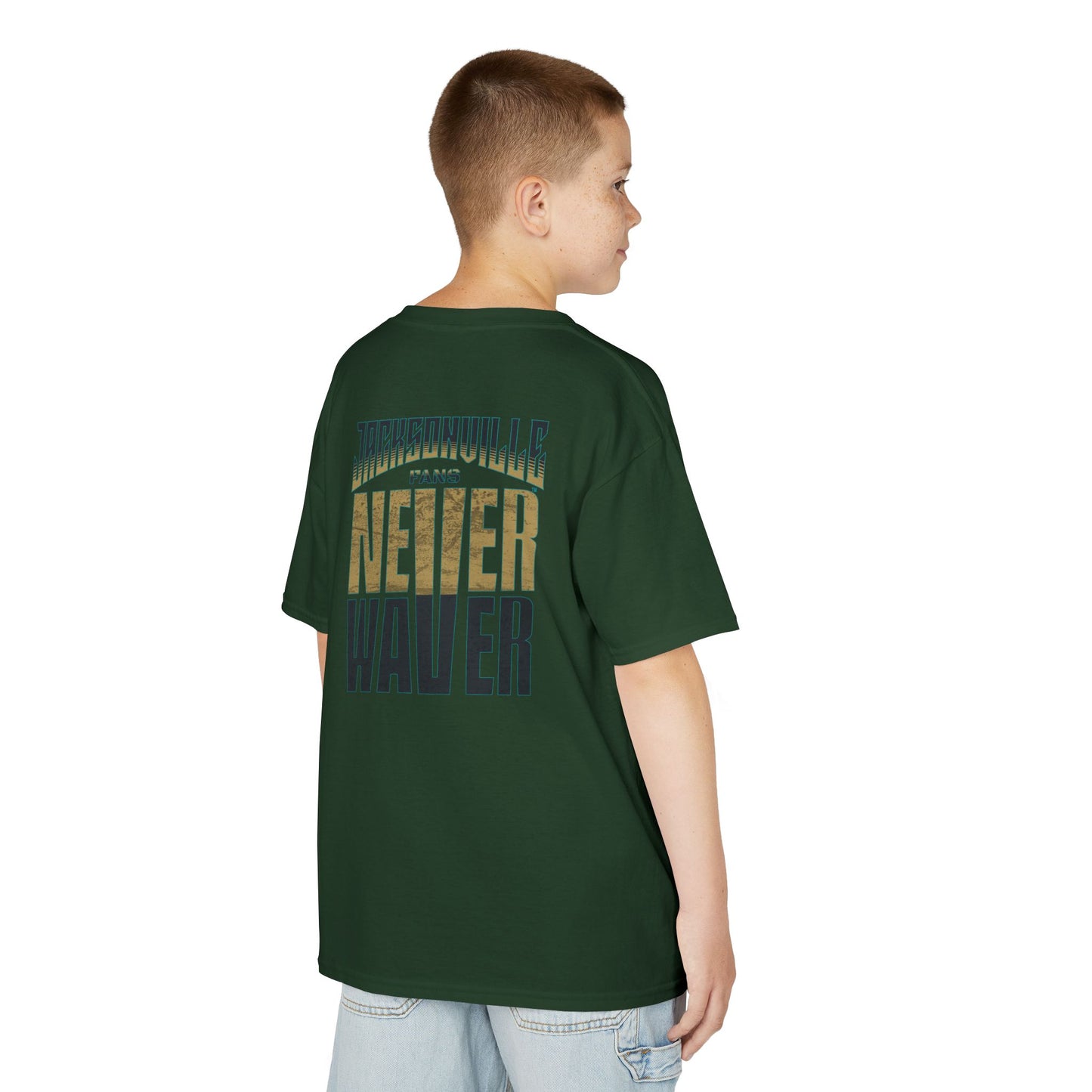 Jacksonville Fans Never Waver Kids Heavy Cotton™ Tee
