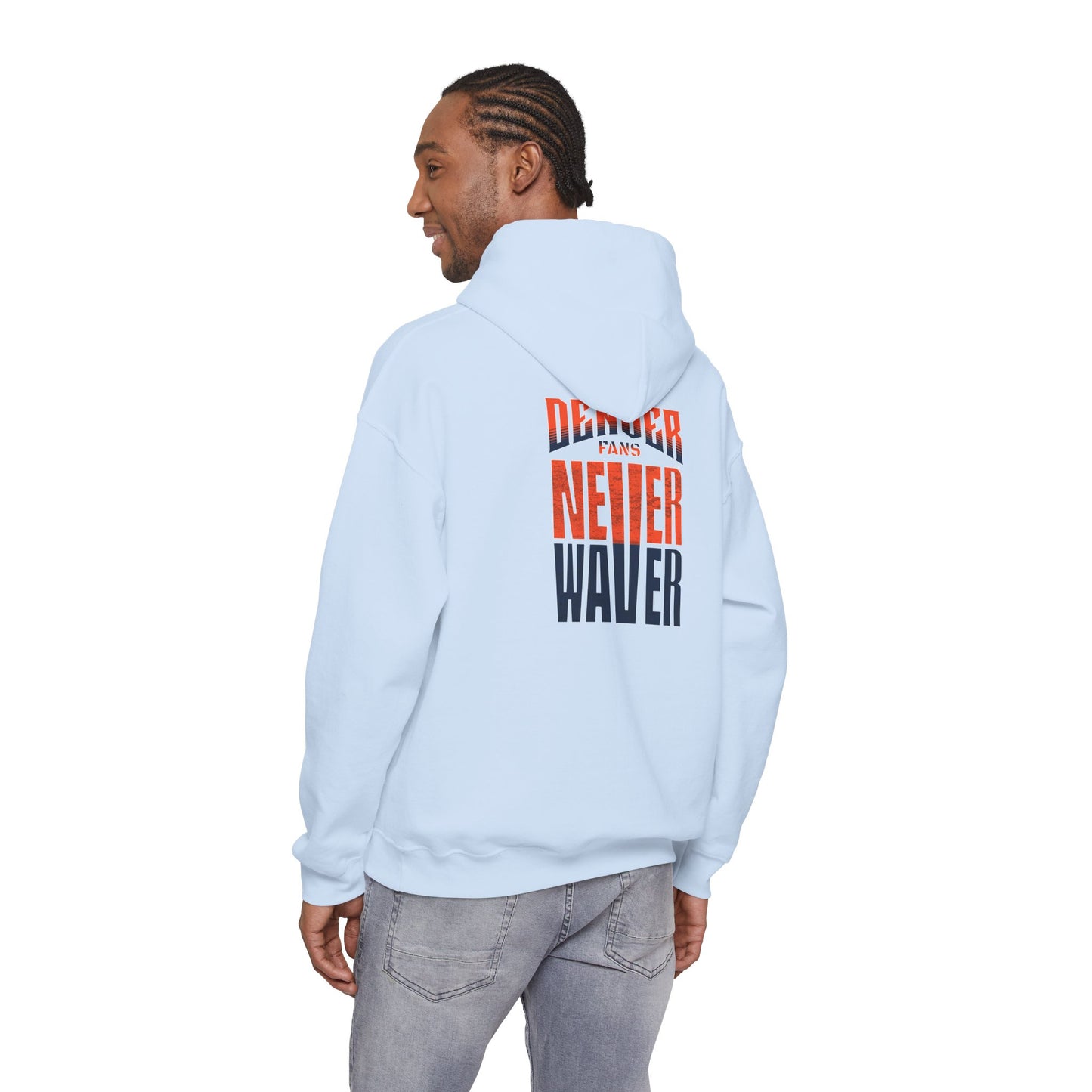 Denver Fans Never Waver Unisex Heavy Blend™ Hoodie grit Driven