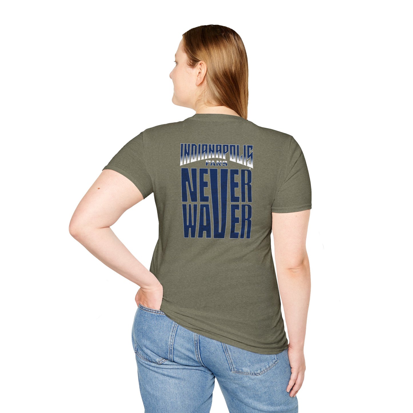 Indianapolis Fans Never Waver Unisex Softstyle T-Shirt