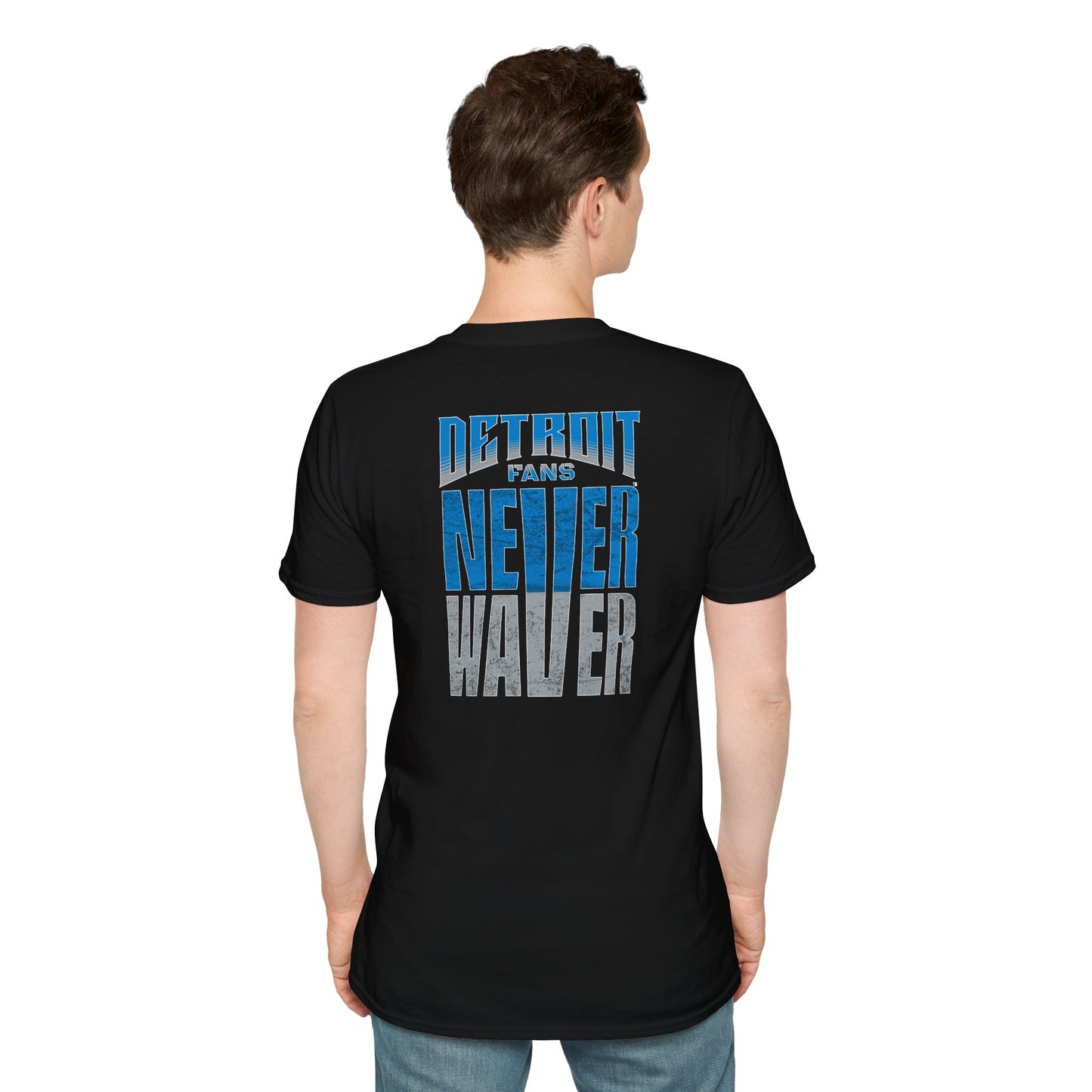 Detroit Fans Never Waver Unisex Softstyle T-Shirt