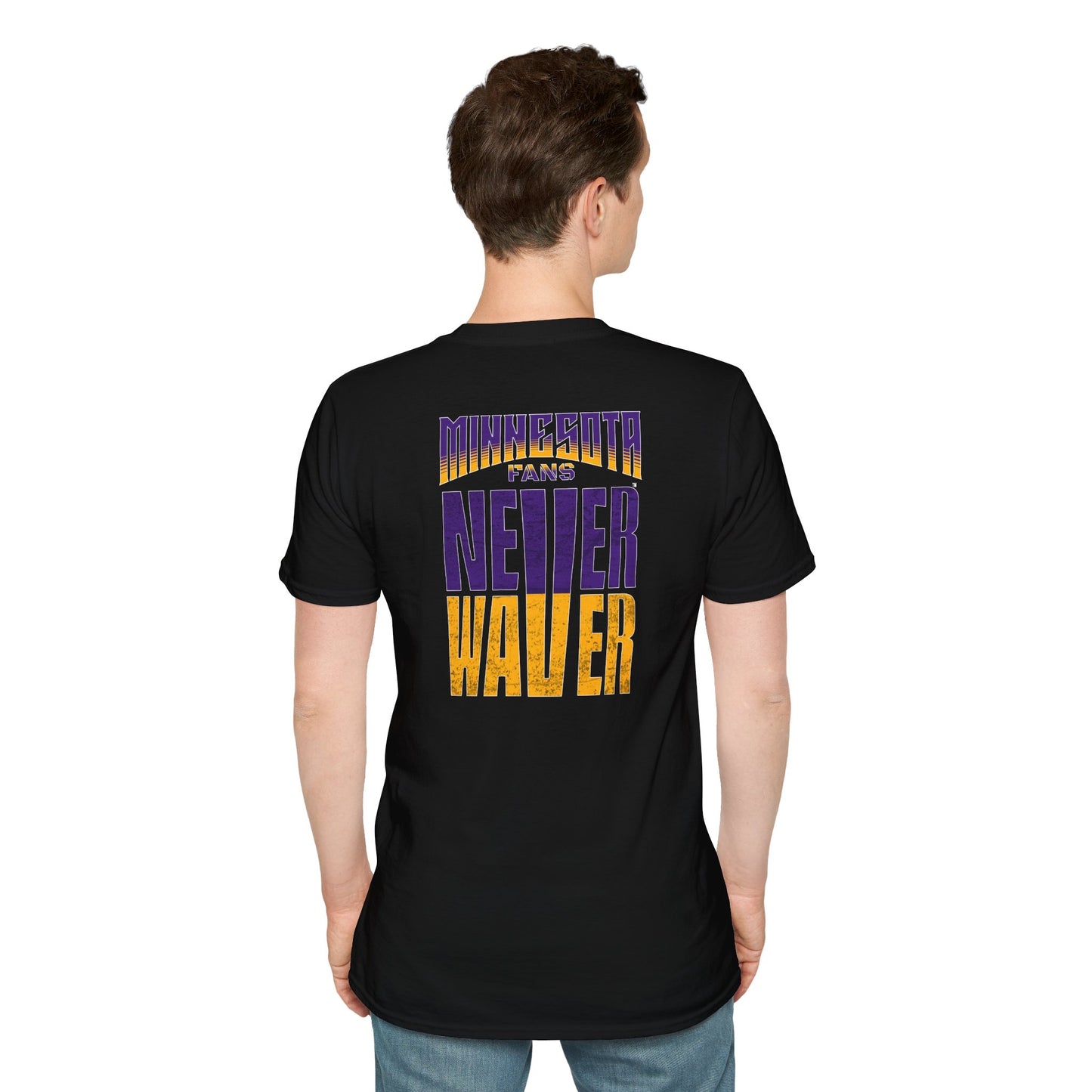 Minnesota Fans Never Waver Unisex Softstyle T-Shirt