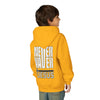 Youth Jesus Hoodie - "Never Waver” Jesus bold, eye-catching design that reflects a steadfast faith and confidence in Christ. " Sweatshirt for Young Jesus Lovers