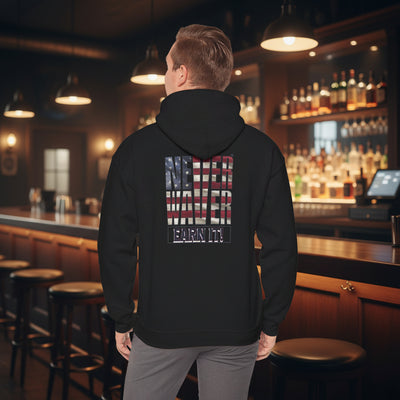 Never Waver® Earn It Hoodie | Old-School Backbone