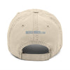 Distressed Dad Hat with 'Never Waver' Embroidery - Casual Style for Everyday Adventures by Printify