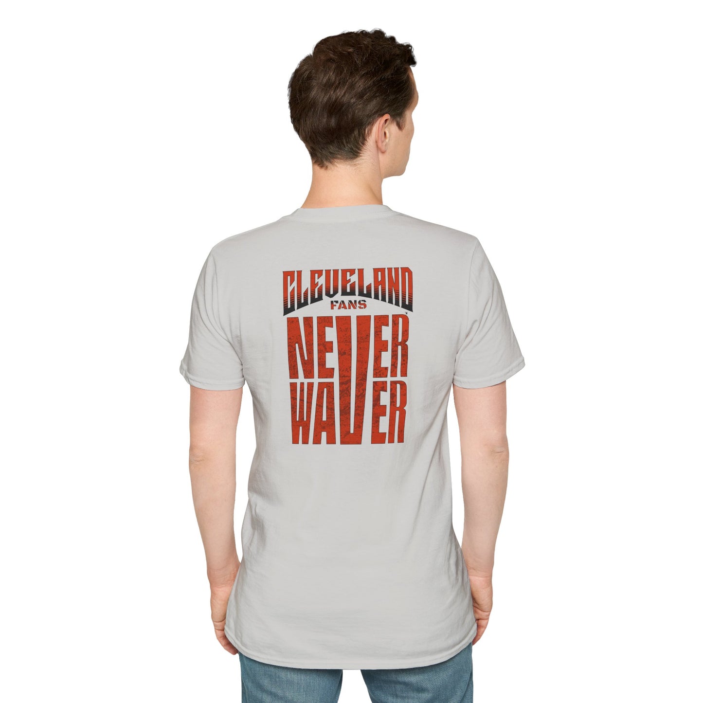 Cleveland Fans Never Waver Unisex Softstyle T-Shirt