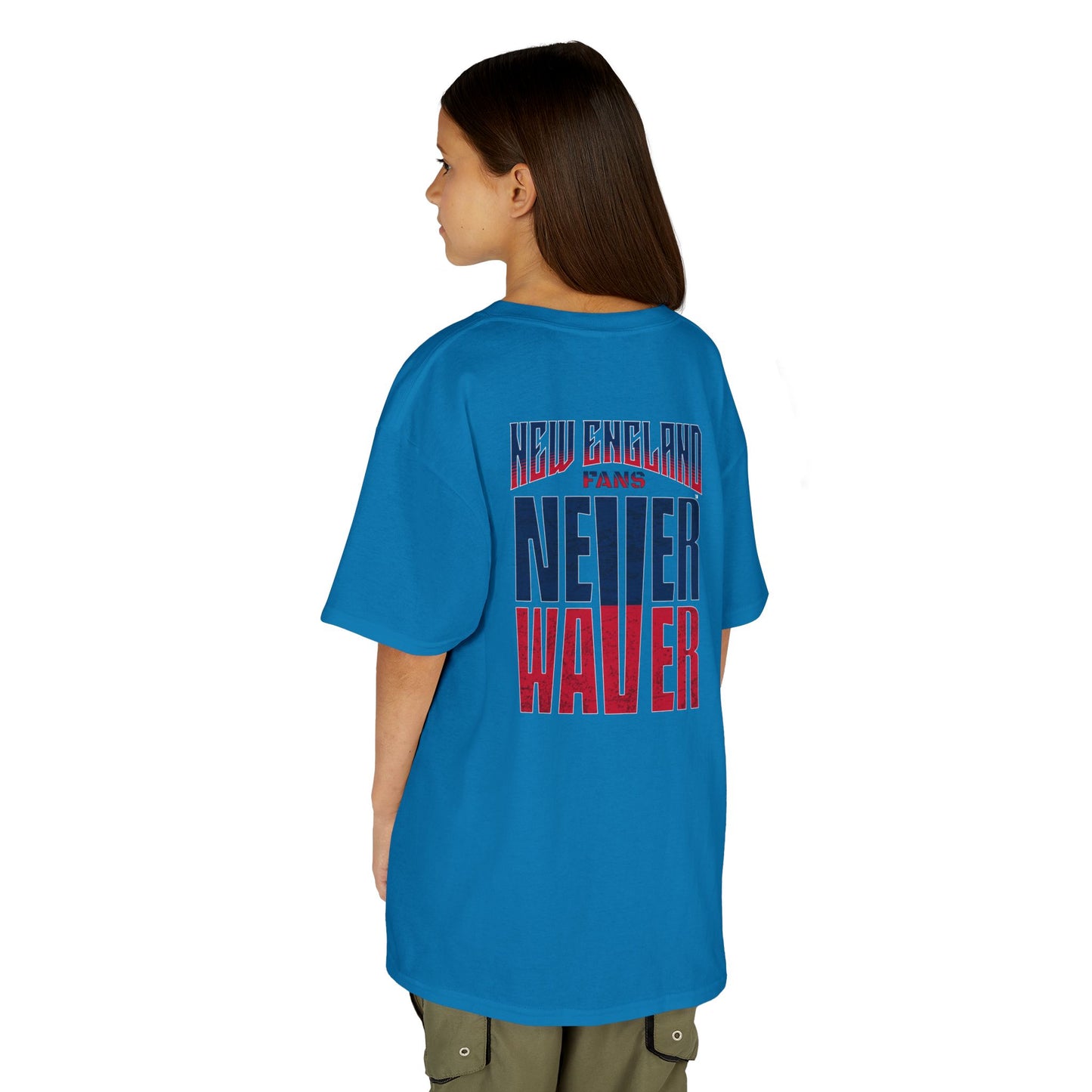 New England Fans Never Waver Kids Heavy Cotton™ Tee