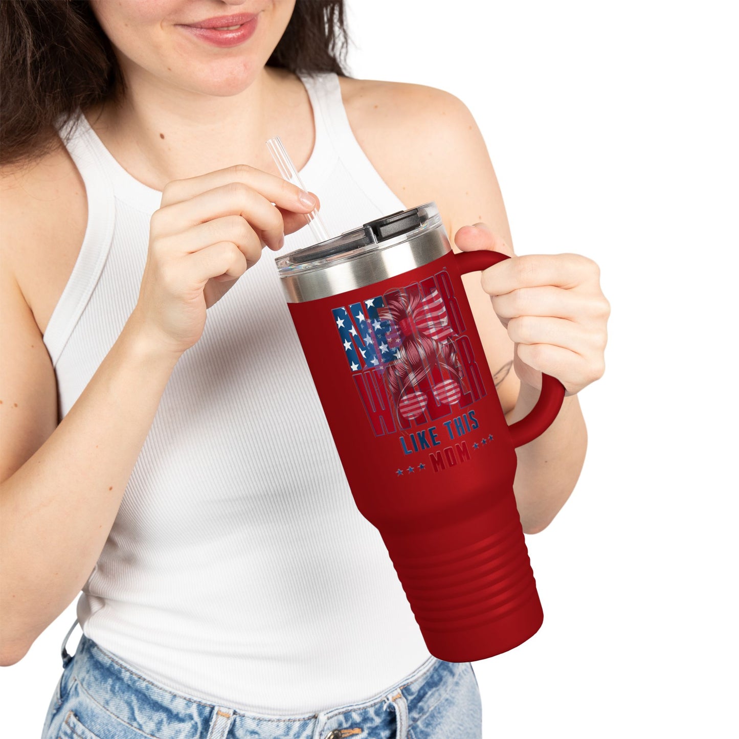 Never Waver Like This Mom Insulated Travel Mug