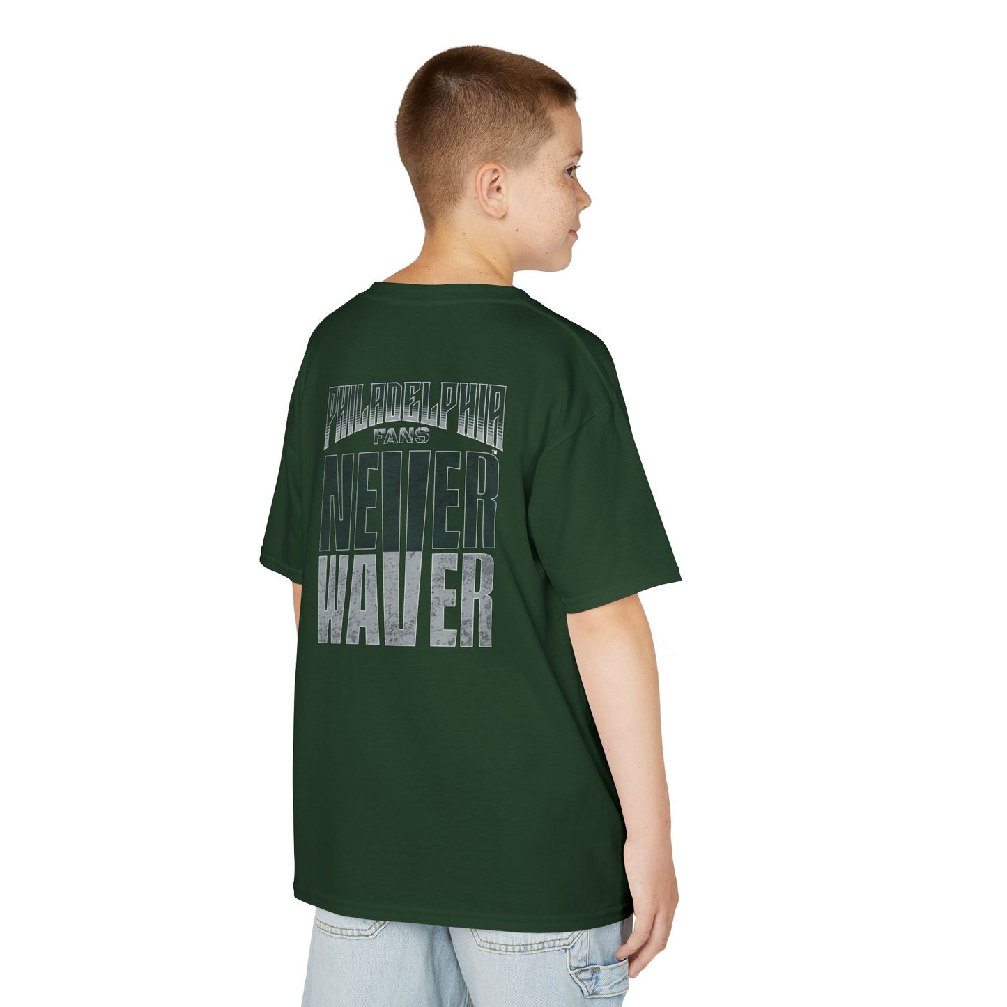 Philadelphia Fans Never Waver Kids Heavy Cotton™ Tee