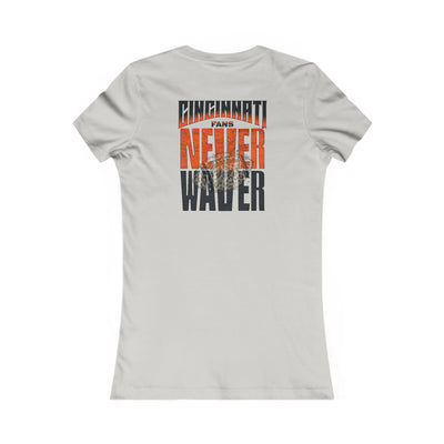 Cincinnati Fans Never Waver W-Leopard Football Women's Favorite Tee