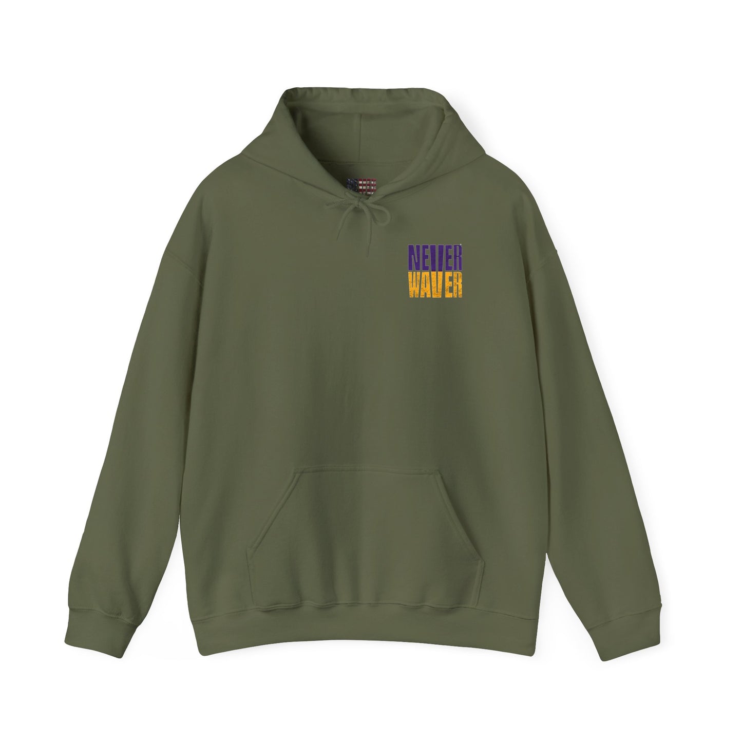 Minnesota Fans Never Waver w Leopard Football Unisex Heavy Blend™ Hoodie
