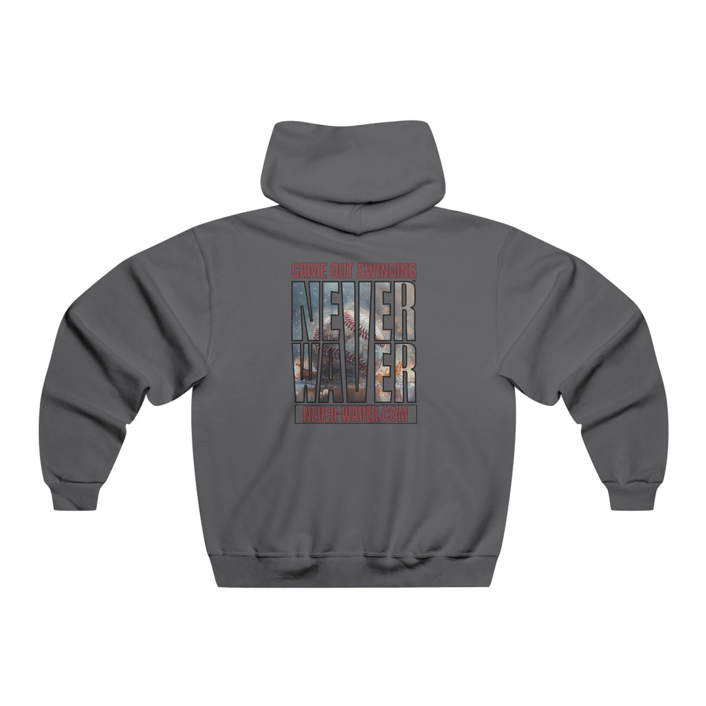 Never Waver — 'Came Out Swinging' Motivational Graphic Hoodie