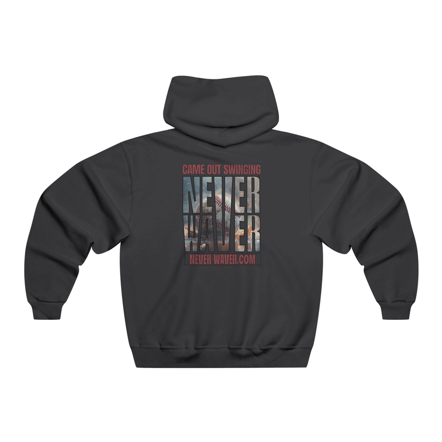 Never Waver — 'Came Out Swinging' Motivational Graphic Hoodie