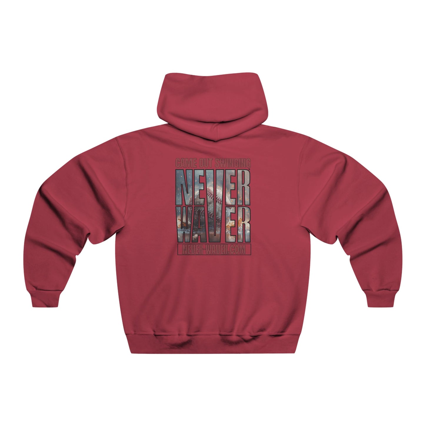 Never Waver — 'Came Out Swinging' Motivational Graphic Hoodie